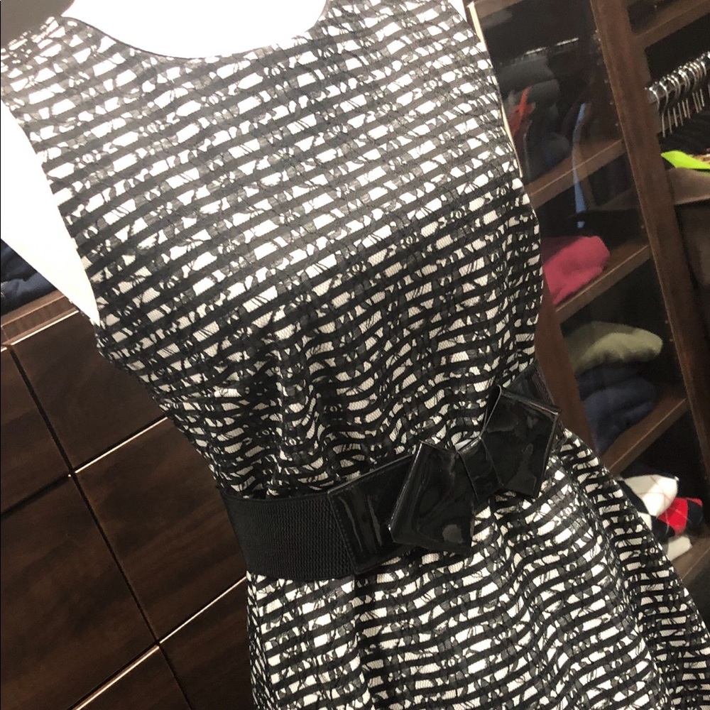 Black and white dress